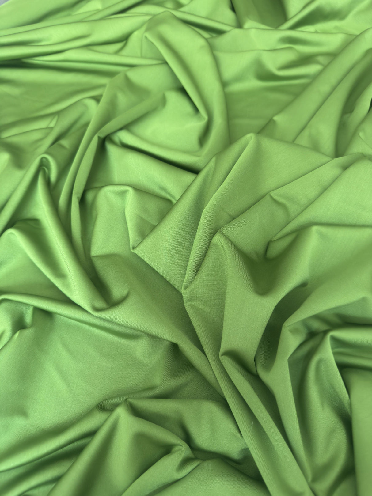 Shiny Yoga Nylon Spandex Apple Green