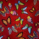 Hologram Polyester Spandex Butterfly Fabric 60"