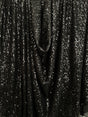 Stretch Sequin on Mesh Black