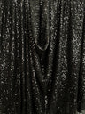 Stretch Sequin on Mesh Black
