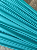 Shiny Yoga Spandex Turquoise