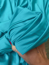 Shiny Yoga Spandex Turquoise