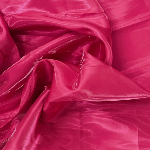 Crystalized Reflective Liquid Bridal Satin Fabric - 100 Percent Polyester Fabric, Solid, 59/60" Width (1 Yard)