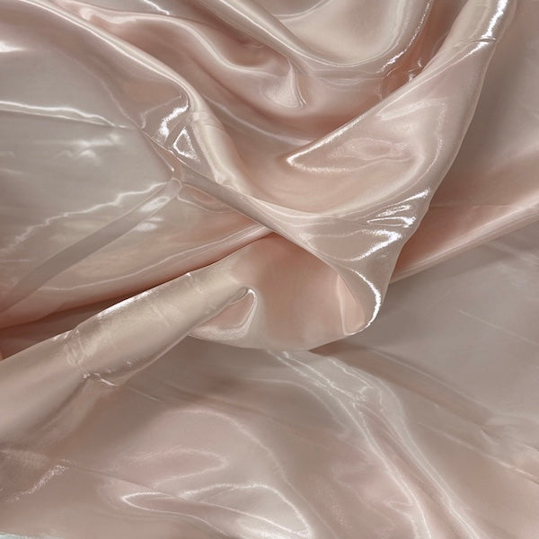 Bridal Satin Fabric Crystalized Reflective Liquid
