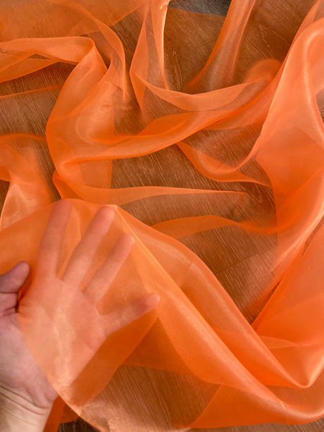 Orange Crystal Organza