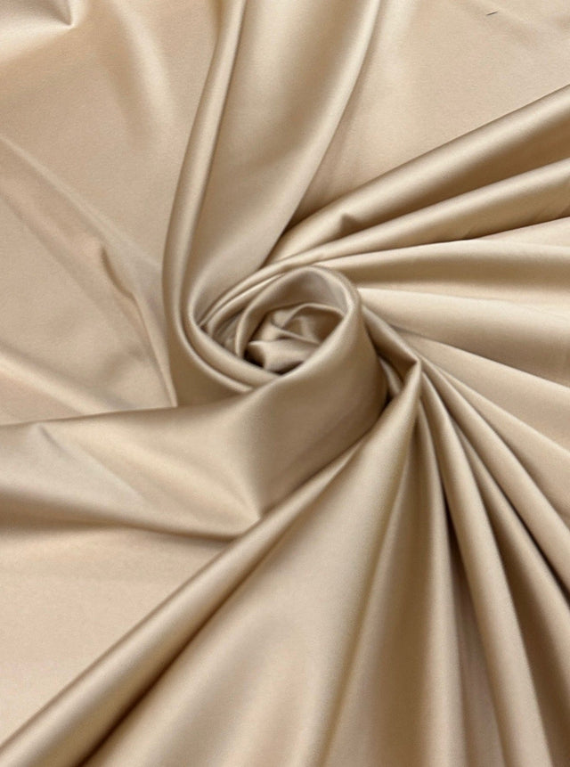 Stretch Crepe Back Satin Champagne