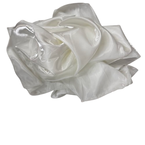 Crystalized Reflective Liquid Bridal Satin Fabric - 100 Percent Polyester Fabric, Solid, 59/60" Width (1 Yard)