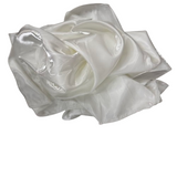 Crystalized Reflective Liquid Bridal Satin Fabric - 100 Percent Polyester Fabric, Solid, 59/60" Width (1 Yard)
