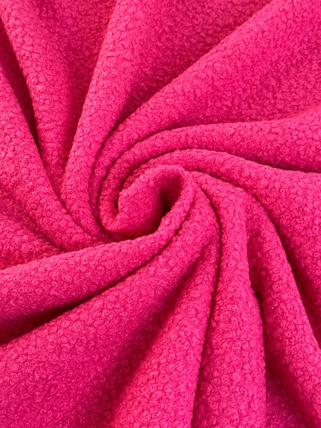 Hot Pink Premium Lamb Faux Wool