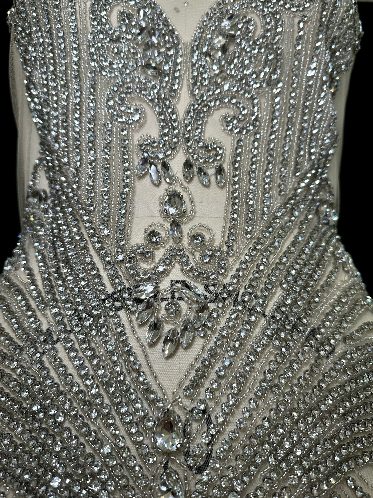 Rhinestone Bodice Applique