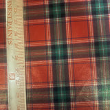 Plaid Foil Polyester Spandex Tricot Fabric