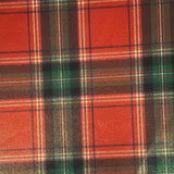 Plaid Foil Polyester Spandex Tricot Fabric