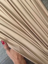 Shiny Yoga Nylon Spandex Champagne