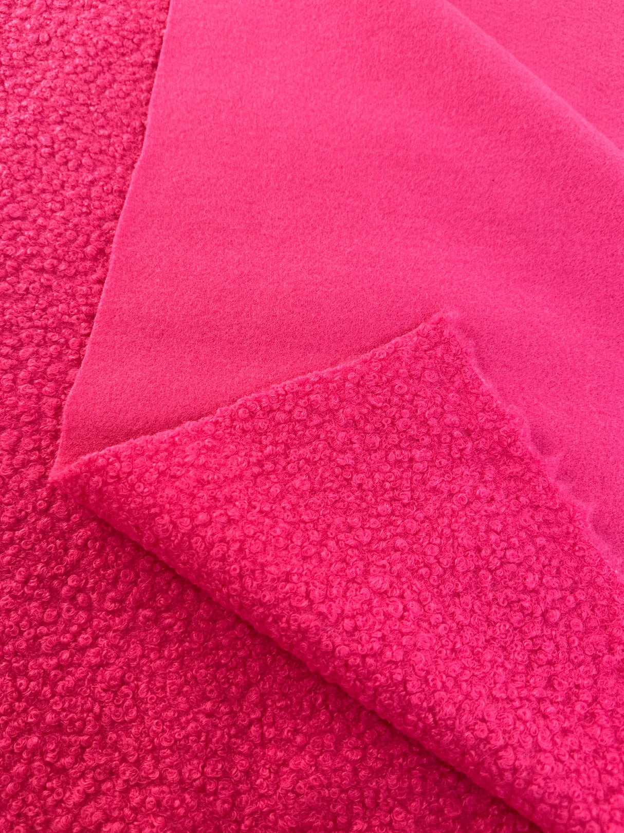 Hot Pink Premium Lamb Faux Wool