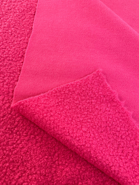 Hot Pink Premium Lamb Faux Wool