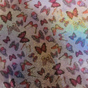 Hologram Polyester Spandex Butterfly Fabric 60"