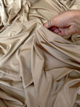 Shiny Yoga Nylon Spandex Champagne