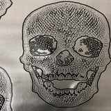 Vinyl Fabric Skeleton Skull Print