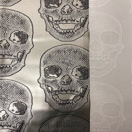 Vinyl Fabric Skeleton Skull Print