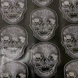 Vinyl Fabric Skeleton Skull Print