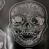 Vinyl Fabric Skeleton Skull Print