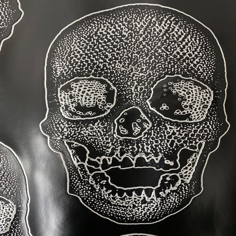 Vinyl Fabric Skeleton Skull Print