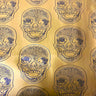 Vinyl Fabric Skeleton Skull Print