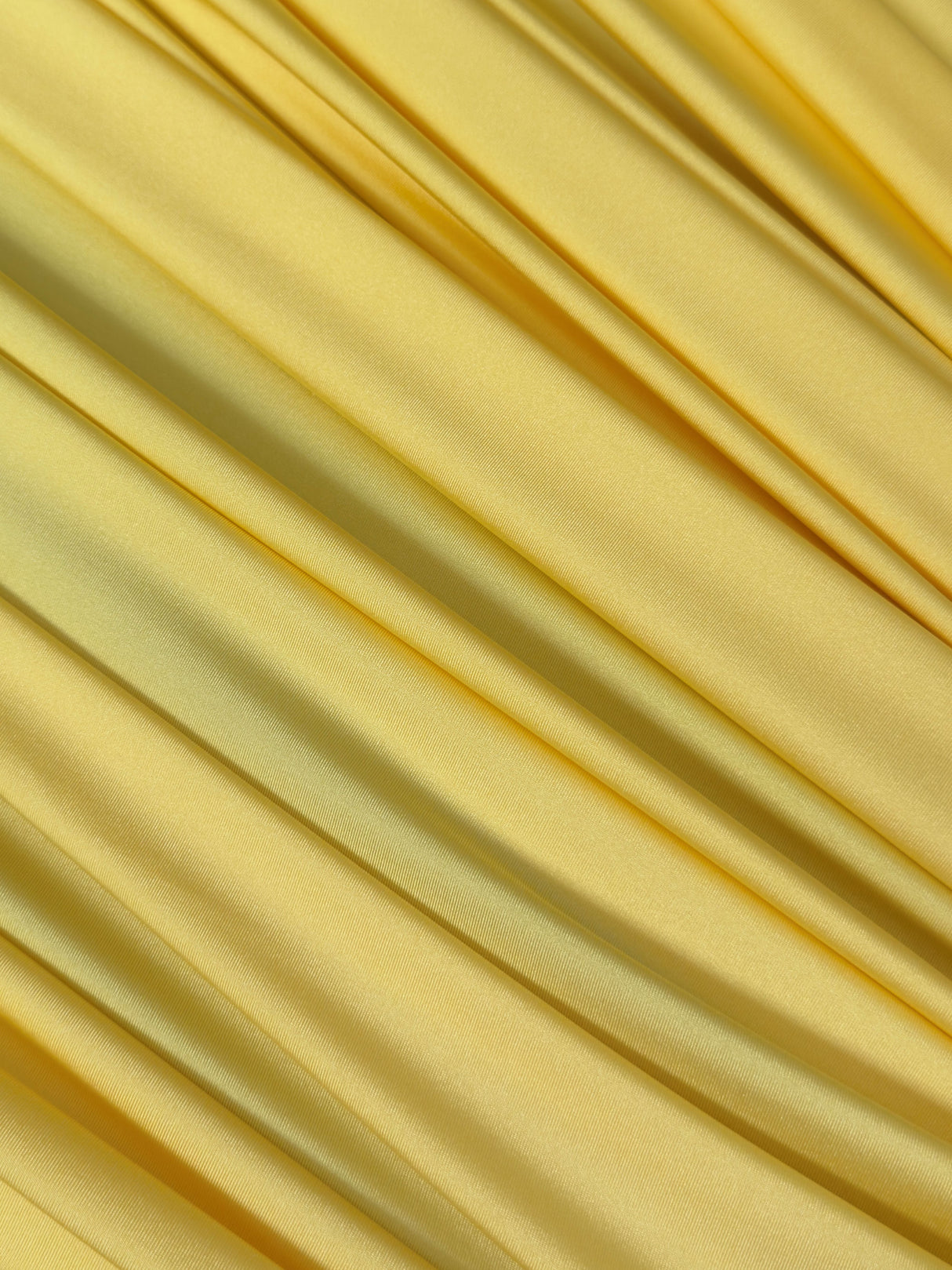 Shiny Yoga Nylon Spandex Banana Yellow