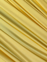 Shiny Yoga Nylon Spandex Banana Yellow