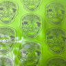 Vinyl Fabric Skeleton Skull Print