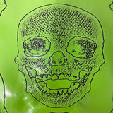 Vinyl Fabric Skeleton Skull Print