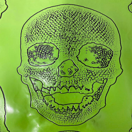 Vinyl Fabric Skeleton Skull Print