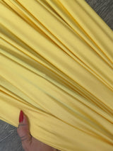 Shiny Yoga Nylon Spandex Banana Yellow