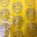 Vinyl Fabric Skeleton Skull Print