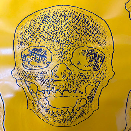 Vinyl Fabric Skeleton Skull Print