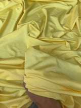 Shiny Yoga Nylon Spandex Banana Yellow