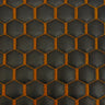Honeycomb Hexagon Quilted Foam Backed Faux Leather Vinyl Fabric - Quilted Honeycomb Hexagon Pattern, 54" Width (1 Yard)