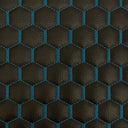 Honeycomb Quilted Faux Leather Vinyl Fabric 1/2" Thick, Foam Backing, 52/54” Wide, for Automotive & Furniture
