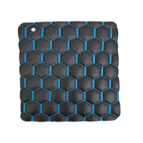 Honeycomb Hexagon Quilted Foam Backed Faux Leather Vinyl Fabric - Quilted Honeycomb Hexagon Pattern, 54" Width (1 Yard)