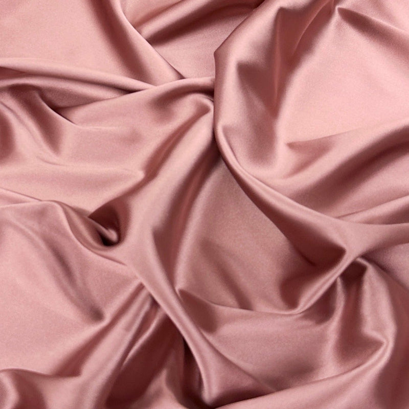 Stretch Crepe Back Satin Rust Rose