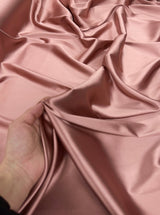 Stretch Crepe Back Satin Rust Rose