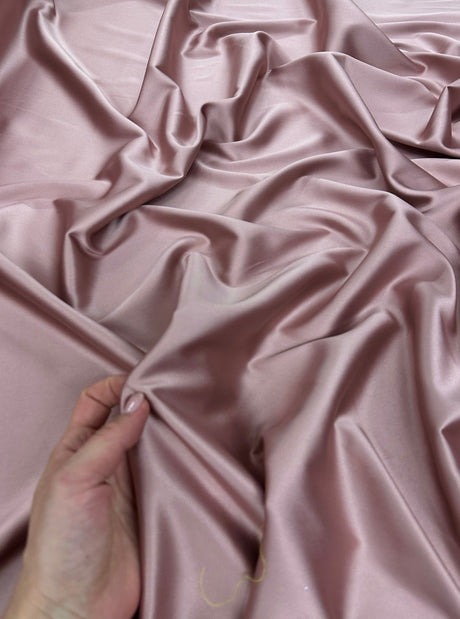 Stretch Crepe Back Satin Mauve