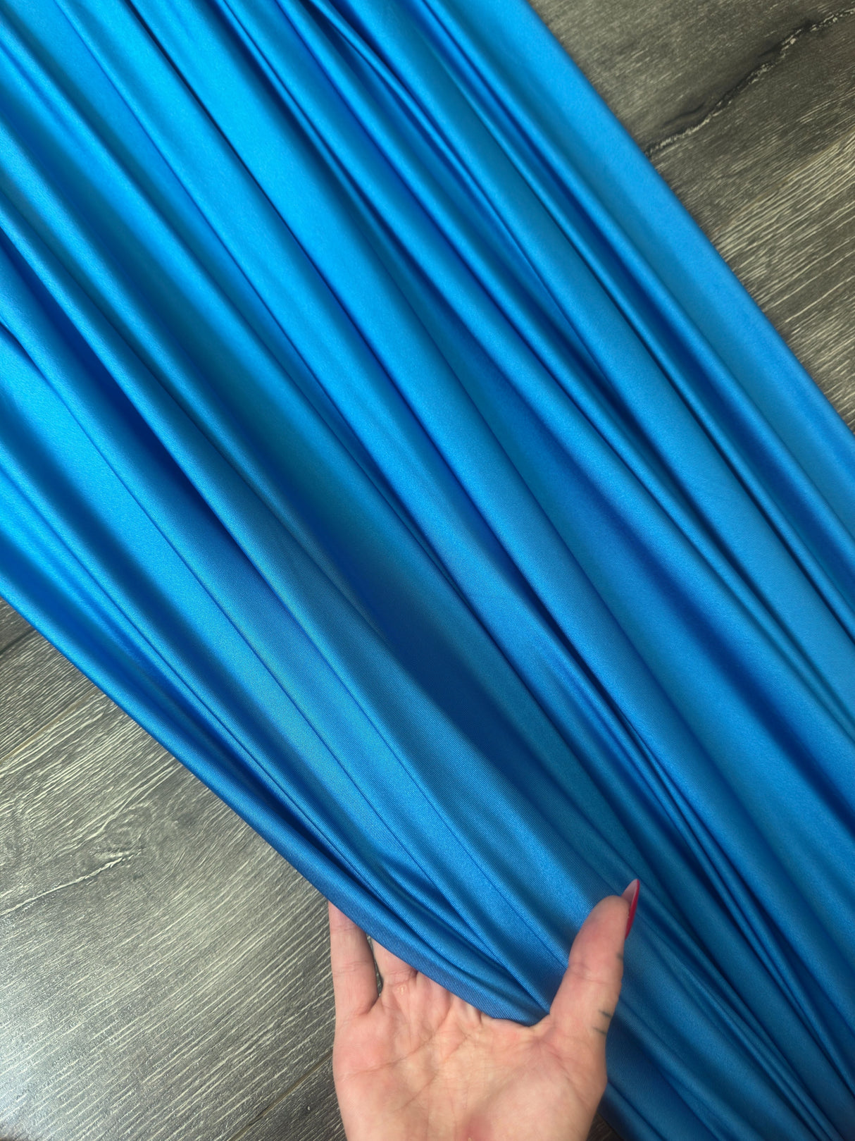 Aqua Blue Yoga Nylon Spandex