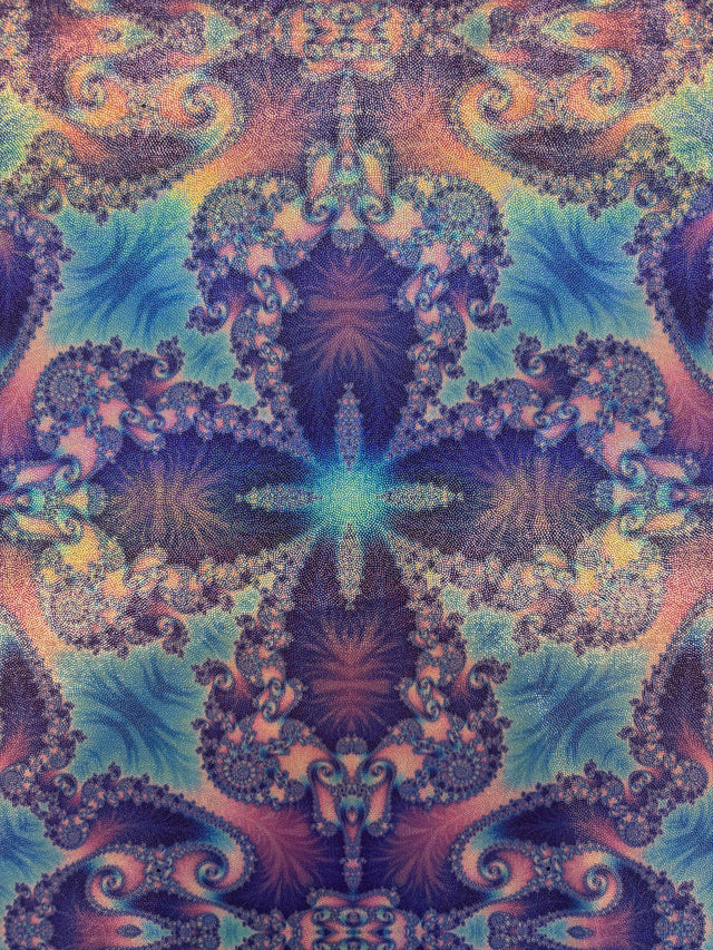 Mandella Art Holographic Mystique Spandex Fabric - Holographic, 36" Width (1 Yard)