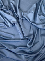 Shiny Yoga Spandex Denim Blue