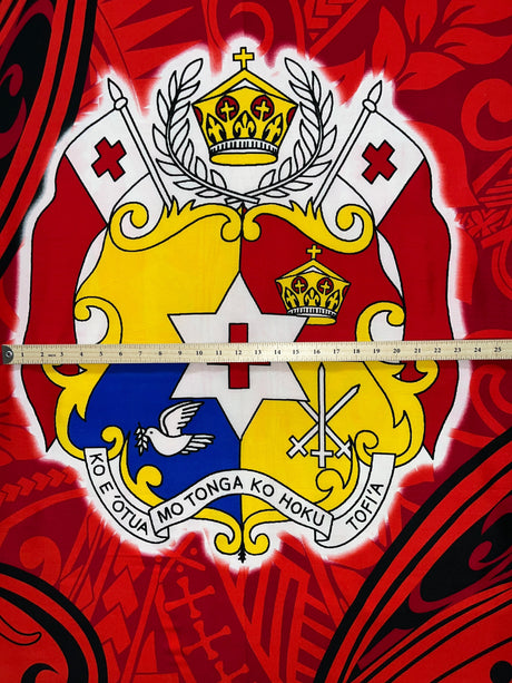 Polyester Sarong Kingdom of Tonga Seal Tiare