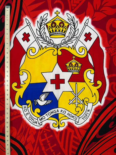Polyester Sarong Kingdom of Tonga Seal Tiare