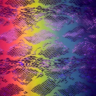 Polyester Spandex Snake Hologram Fabric