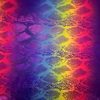 Polyester Spandex Snake Hologram Fabric