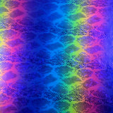 Polyester Spandex Snake Hologram Fabric